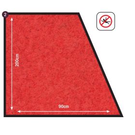 SRS200-RD Tapis d'entrée VIP rouge anti-dérapant 90*200 cm