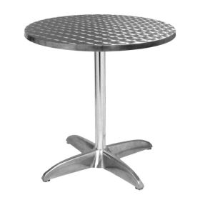 TRA-43R70 Table terrasse alu/inox diam.70cm