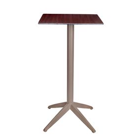 TRZ-234C Table mange debout industrielle pliante et encastrable pied en polypro et plateau compact au choix