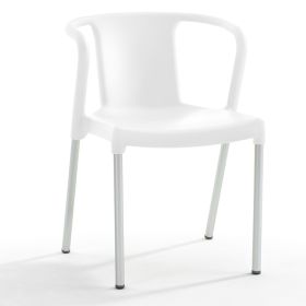 CIS-7001-BL Fauteuil de terrasse en polypropylène blanc