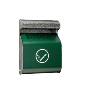WMM103013 Cendrier mural exterieur vert/gris silver 3L