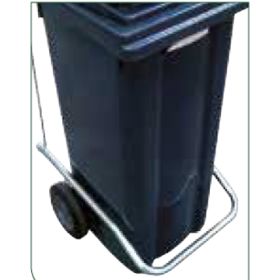 WMM766900 Pedale en acier galvanise pour conteneur 2 roues 120 litres