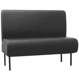 BANQ-07-N-110  Banquette restaurant simple couleur noir 110 cm - en stock