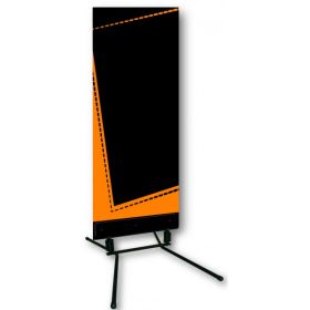 C-1043 Stop-trottoir panneau menu ardoise 60x156 cm orange