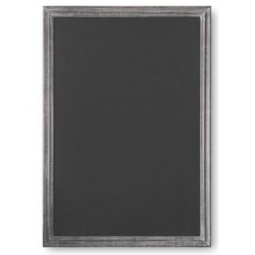 C-6090 Ardoise noire murale 49x39 cm bois lazure gris vieilli