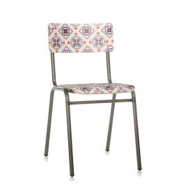 CBC-98G Chaise vintage en bois formica imprime GAUDI