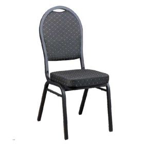 CGA-CY02-IN2 Chaise empilable noir mouchete