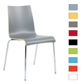CLB-A01 Chaise en bois stratifie empilable – coloris au choix