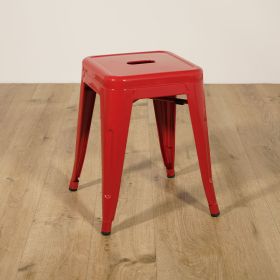 CMI-251-R Tabouret empilable couleur rouge