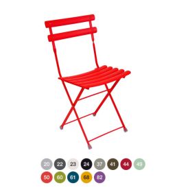 CMU-314 Chaise de terrasse à lattes acier pliante