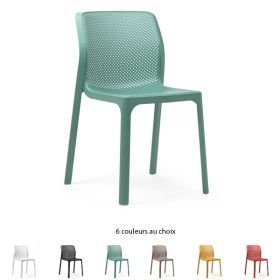 CPN-40328 Chaise design BIT en polypro fibre de verre 6 coloris au choix
