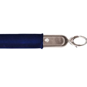 CPV-IB Corde en velour bleu pour potelet inox 1.50 m