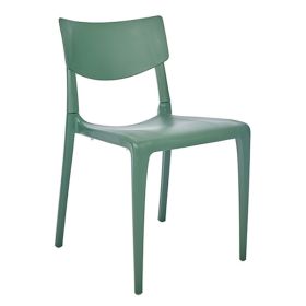 CPZ-T094-V Chaise polypropylene de style contemporaine couleur vert