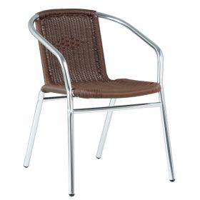 CRA-27E-MF Fauteuil de terrasse aluminium et tressage