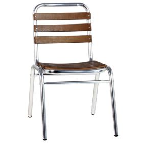 CRA-42F Chaise de terrasse aluminium et bois