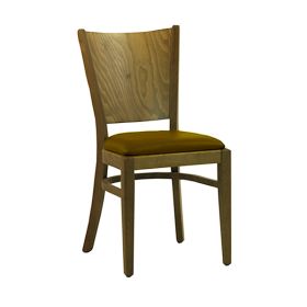 CZH-018CM-M Chaise de restaurant en bois hetre couleur chene moyen