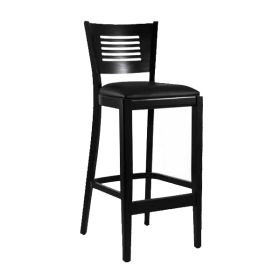 CZH-216-N  Chaise de bar en bois couleur noir