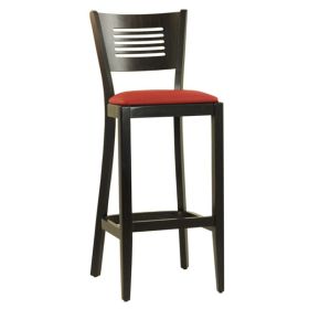 CZH-216-R  Chaise de bar en bois couleur rouge