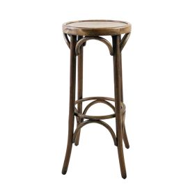 CZH-329B-VT Tabouret de bar rond en bois hetre couleur vintage