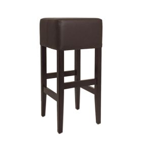 CZH-X130-M Tabouret de bar tapissé assise carrée couleur marron