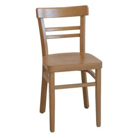 CZH-X15-HN Chaise bistrot bois couleur hetre naturel