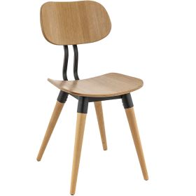 CZX-52B-NT Chaise design en bois chene couleur naturel