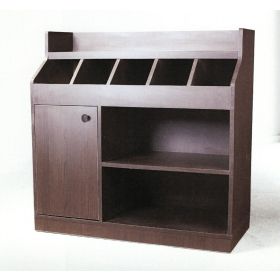 DV-2026-W Desserte Basse Professionnelle CHR Wengé 100 cm