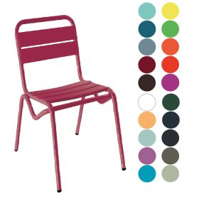 CIS-7019 Chaise de terrasse alu peinte couleur au choix