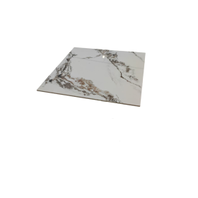 LTC-MBLC2-60  Plateau en pierre fritee couleur marbre blanc 60x60cm chant 12mm