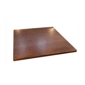 LYC-28CF-60  Plateau bois massif 60X60 cm couleur chene fonce chant 28 mm