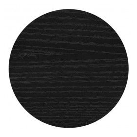 LYR-40-60 Plateau de table rond mélaminé noir
