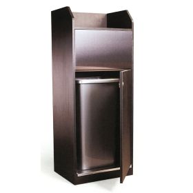 MV-2502-W Meuble poubelle pour fast food couleur WENGE 54X42X H.138 cm