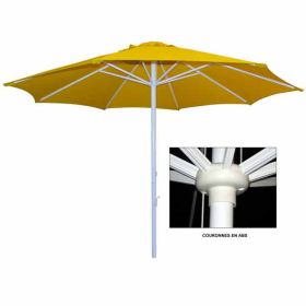 PAR-896-AM Parasol rond droit 3m en aluminium toile acrylique Masacril soft 260 gr