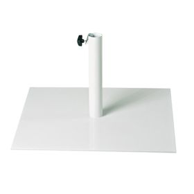 PAR-BSC625BC57-BL Pied de parasol carre en fer blanc 34 kg