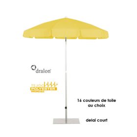 PAR-D2005210-5200P Parasol rond 2 metres mat aluminium avec ou sans volant, pied en option