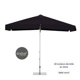 PAR-H3000020-40P Parasol rectangulaire 300x200 cm mat aluminium avec ou sans volant, pied en option