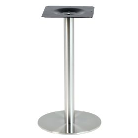 PCH-16-43 Pied de table en inox brosse base ronde ultra plat hauteur 62 cm