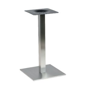 PCH-19-40 Pied de table base carrée en inox brossé ultra plat