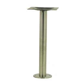 PCH-DL200-H108  Pied de table en inox brosse hauteur 108cm à fixer au sol