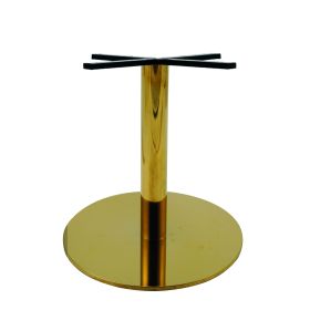 PCO-18-72 Pied de table en or brillant base 72cm ultra plat hauteur 72cm