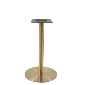 PCO-C18-43-H62 Pied de table en or champagne base ronde ultra plat hauteur 62cm