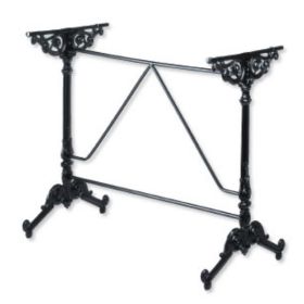 PFA-2070 Pied bistrot en fonte aluminium couleur noir