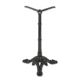 PFA-3070 Pied bistrot 3 branches en fonte aluminium couleur noir