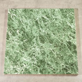 LYC-CU-50012-60 Plateau stratifie 60x60cm couleur marbre vert chant cuivre