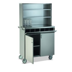 DR-POLAR-2-AP-PP/F Desserte vaisselier de terrasse en inox 96x52x176 cm