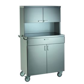 DR-POLAR-2-CH-PP/F Desserte vaisselier de terrasse en inox 96x52x176 cm