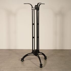PRA-297 Pied de table haute de terrasse en alu noir