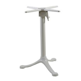 PRA-68BL Piètement de table 3 branches en aluminium blanc encastrable et mécanisme pliant