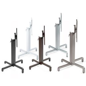 PRN-5455 Pied de table pliable et encastrable en aluminium vernis moule 5 couleurs au choix