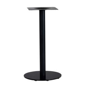 PZN-25-43 Pied de table base ronde en acier noir ultra plat hauteur 62 cm